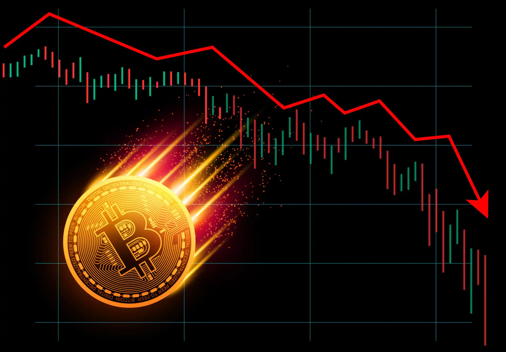 Bitcoin Plunges Further Down
