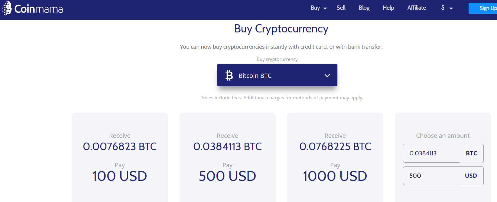 Coinmama - Top Cryptocurrency Exchange