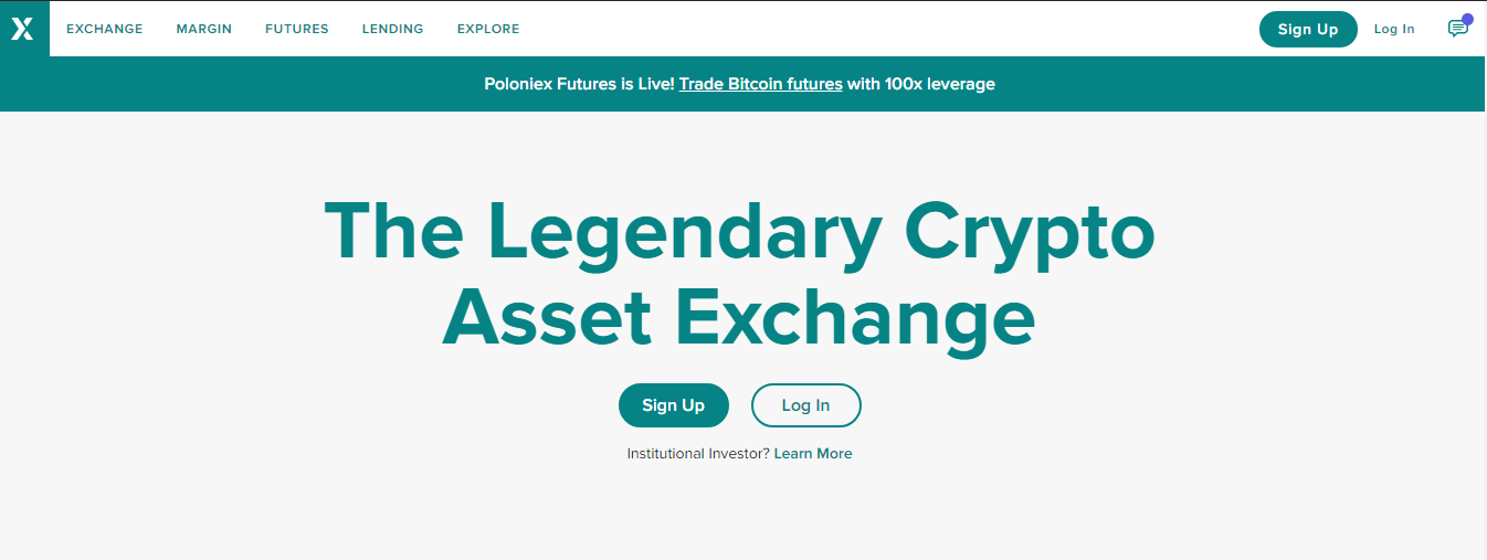 Poloniex Legendary Crypto Exchange