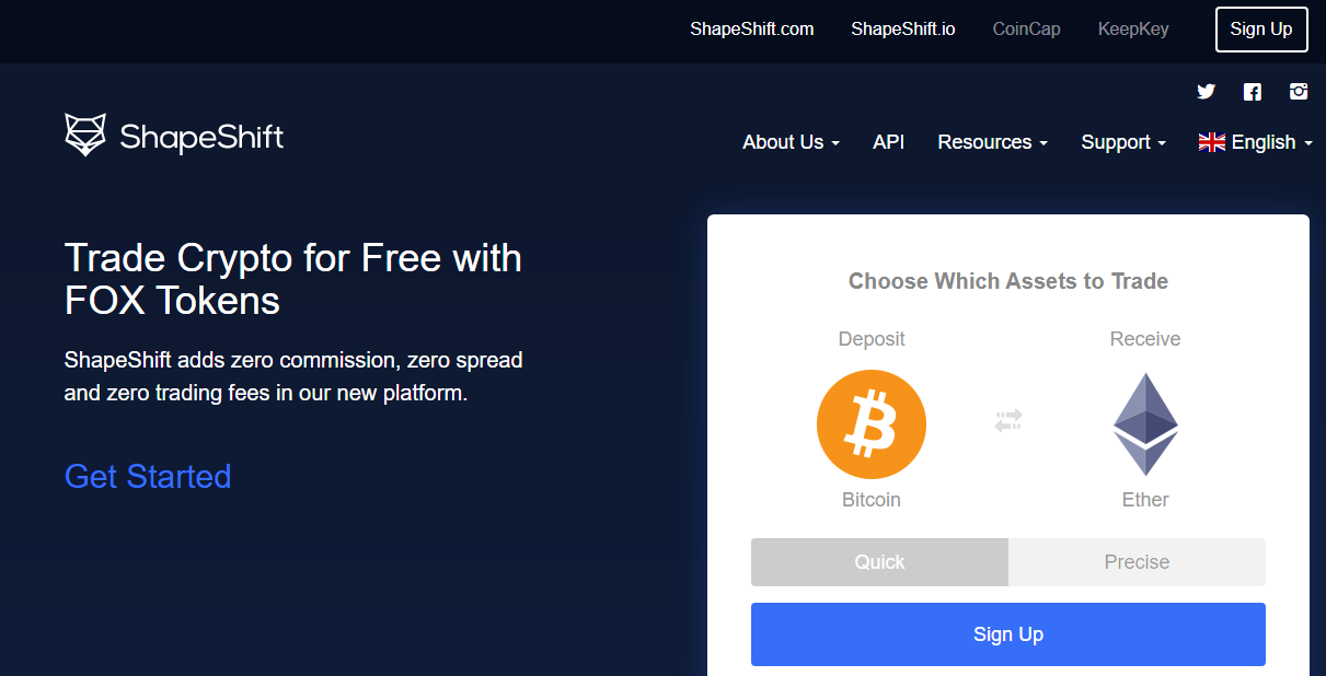 ShapeShift Exchange