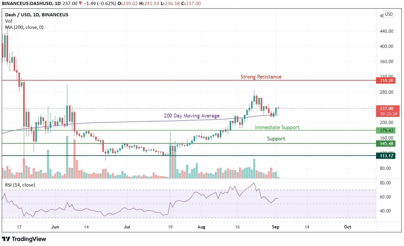 Dash Price Analysis