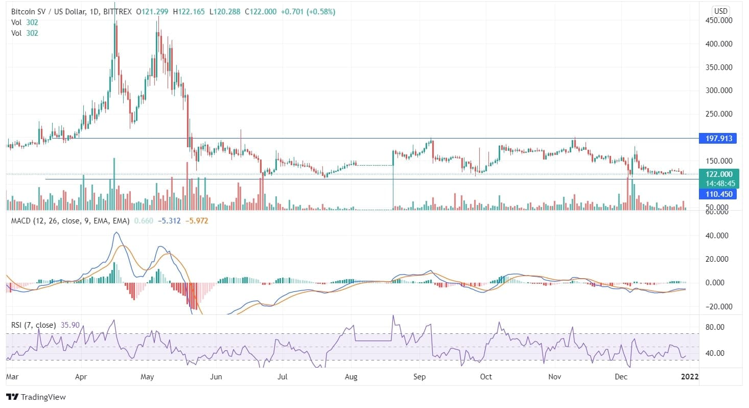 Bitcoin SV Price Chart