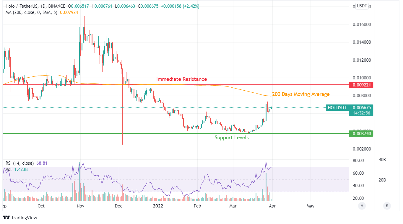 HOT Price Analysis