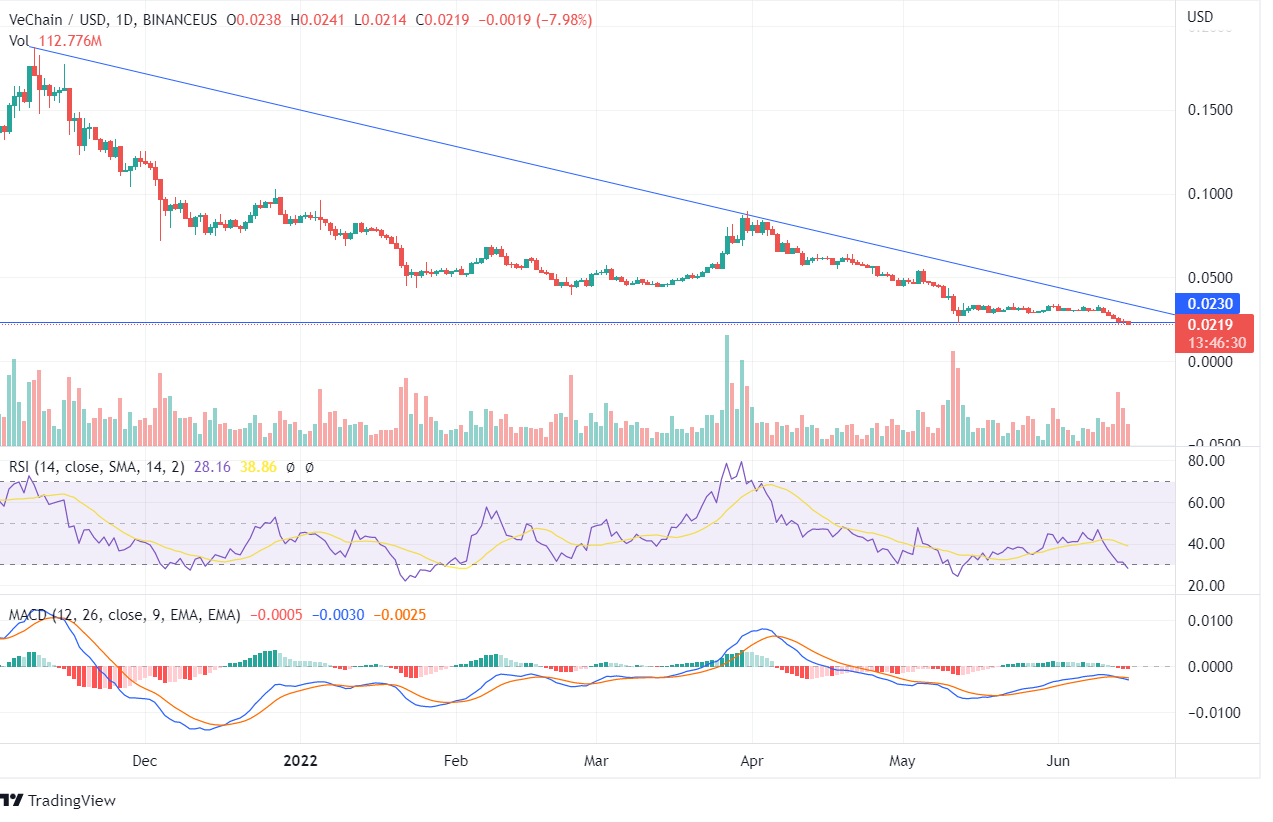 VET Price Chart Downtrend Analysis VET Price Chart Downtrend Analysis