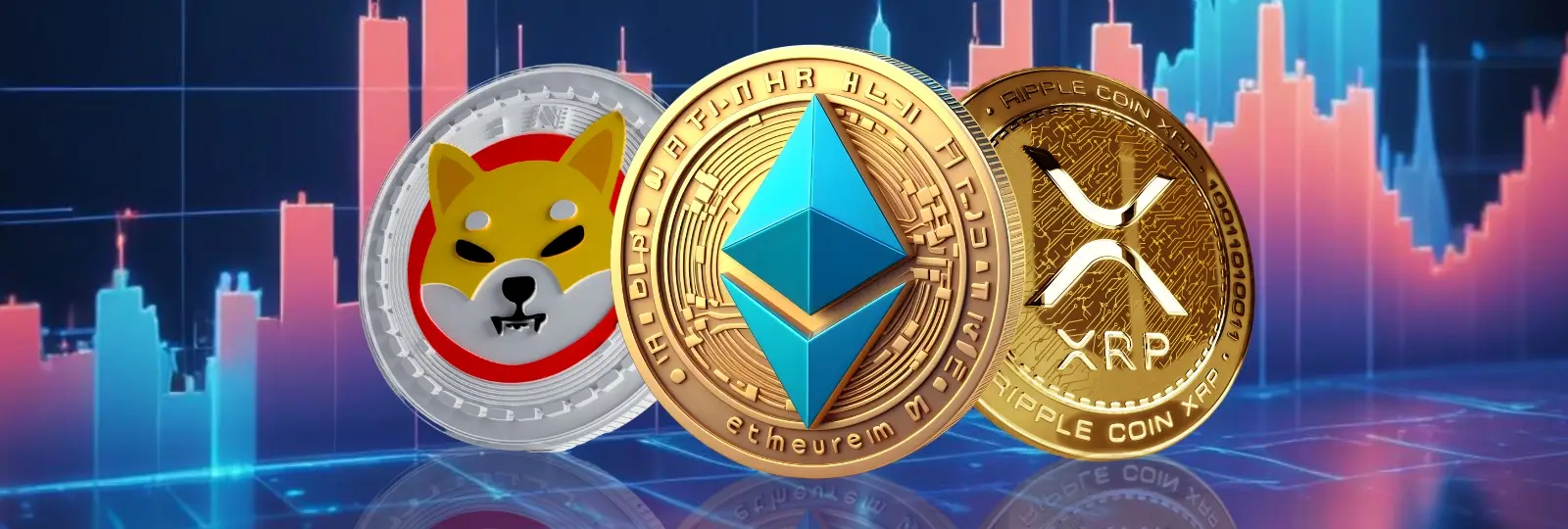 Ethereum gains strength, XRP and Shiba Inu show key movements