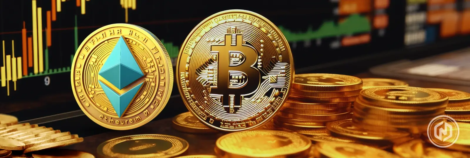 Bitcoin takes a little tumble and Ethereum on the same level