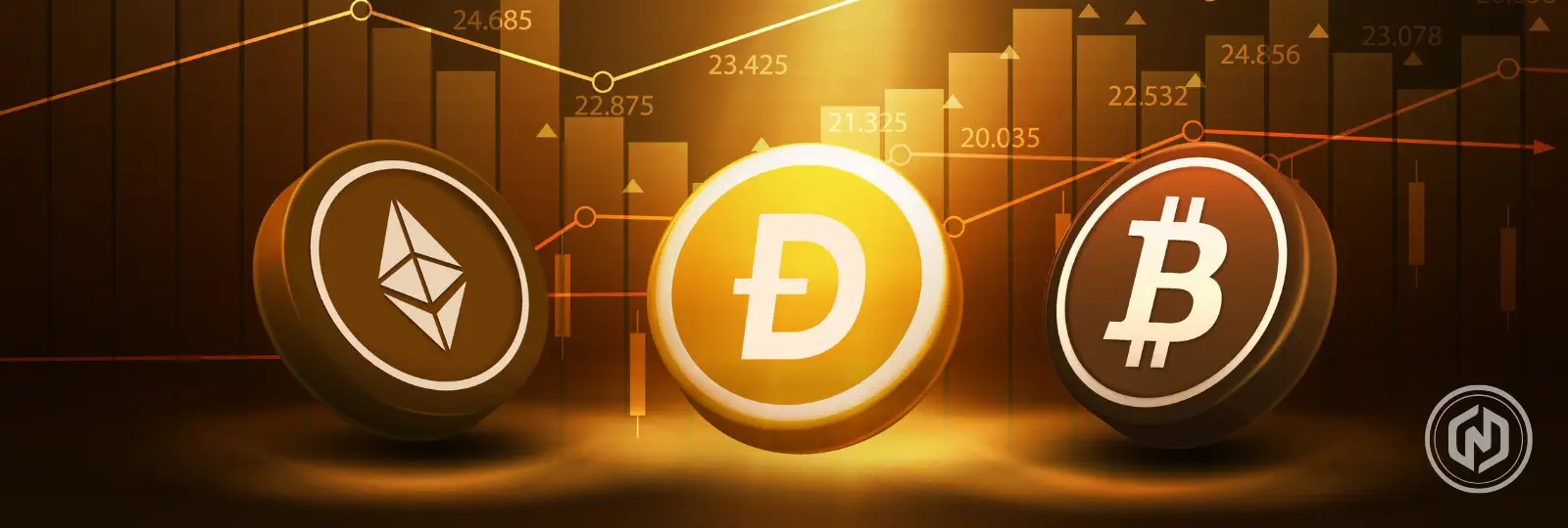 Bitcoin and Ethereum slowly recover as DOGE teases a milestone