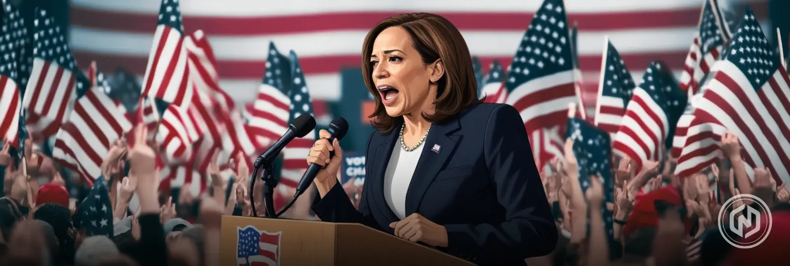 Crypto Markets Move Amid Kamala Harris Corporate Endorsements