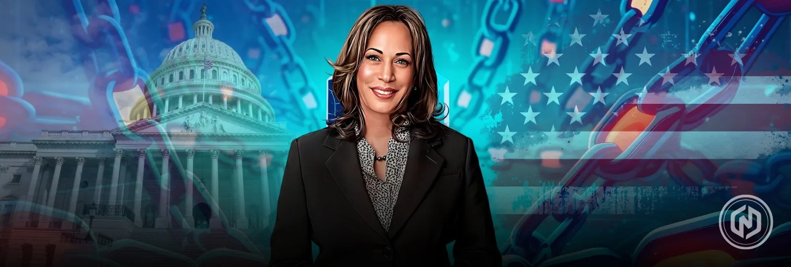Kamala Harris Pledges To Make USA Global Leader In Blockchain Industry