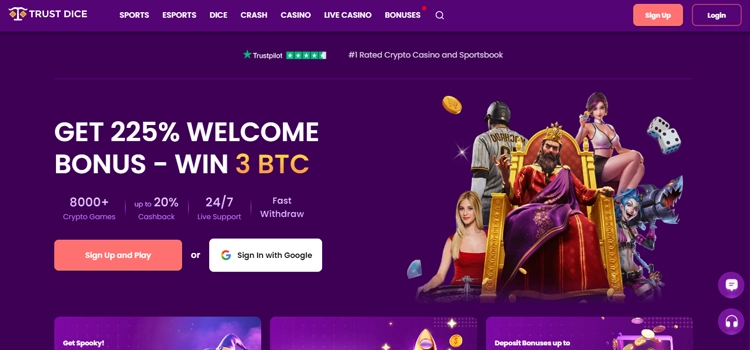 Trust Dice - Dash Gambling Site