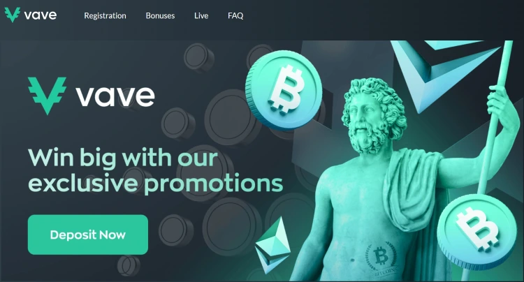 Vave - Bitcoin Casino Site