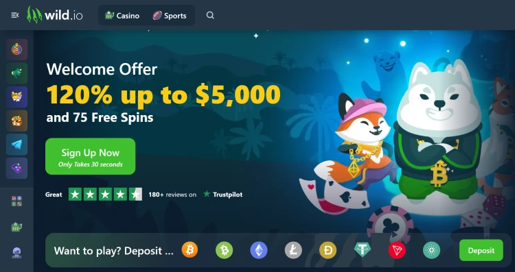 Wild.io - BTC Gambling Sites