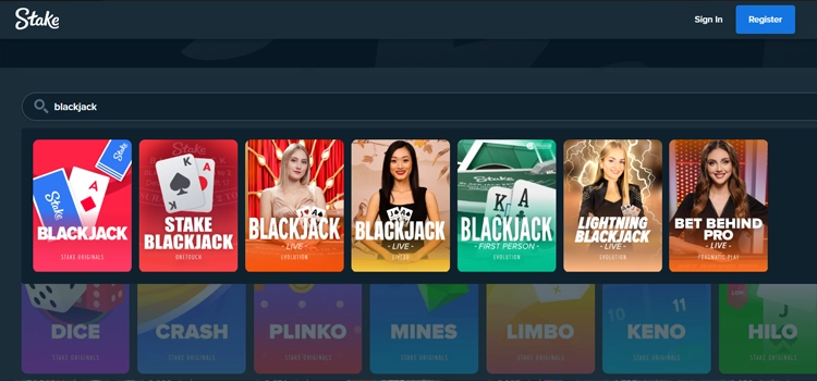 Stake - Best Blackjack Sites