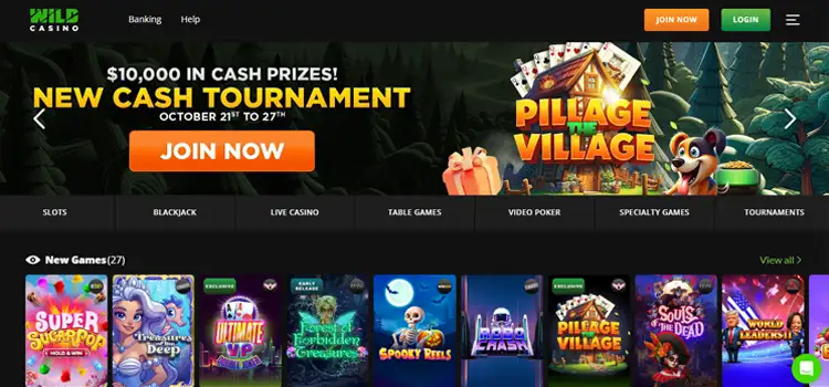 Wild Casino - Dash Gambling Site