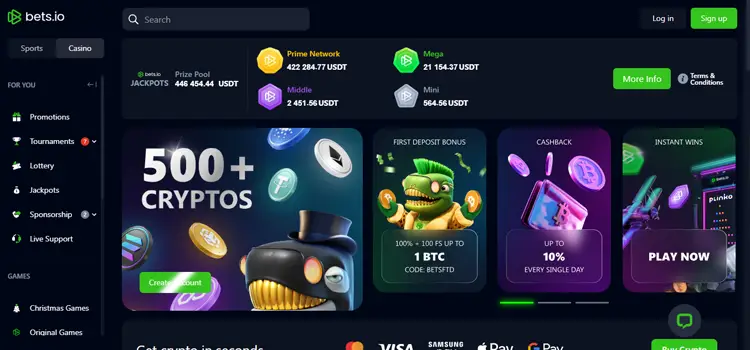 Bets.io - SOL Gambling Site