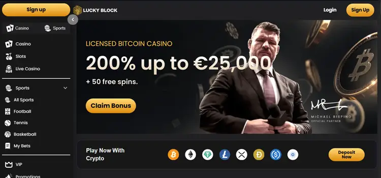 Lucky Block - Solana Gambling Sites