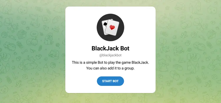 Blackjack Telegram Bot 
