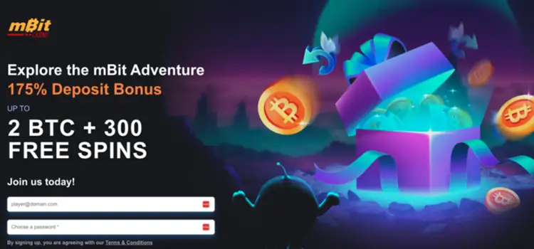 mBit Casino - BTC Casino Free Spins