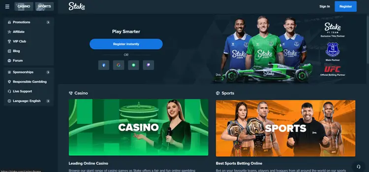 Stake - Solana Gambling sites