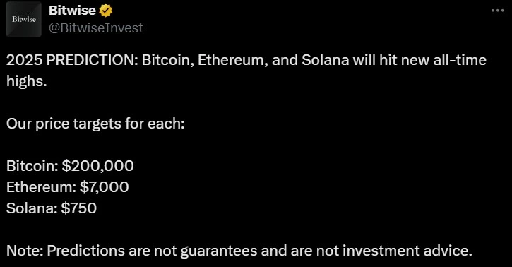 Bitwise Bitcoin price prediction, Ethereum price prediction and Solana price prediction Bitwise Bitcoin price prediction, Ethereum price prediction and Solana price prediction