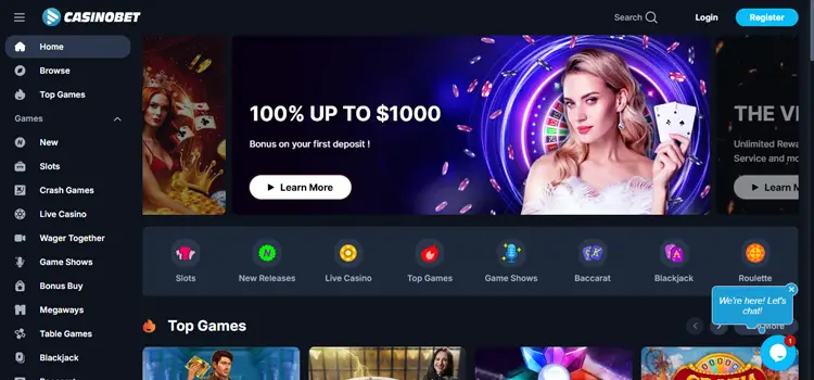 CasinoBet - Top XRP Gambling Sites