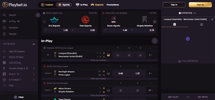 playbet.io - crypto esports betting sites 