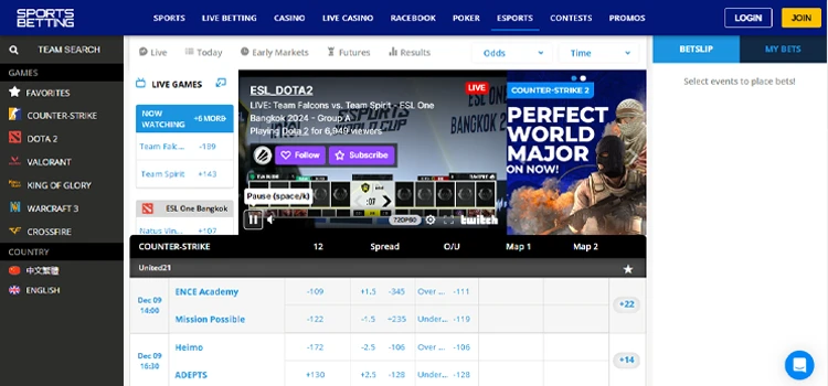 sportsbetting.ag - best crypto esports betting sites
