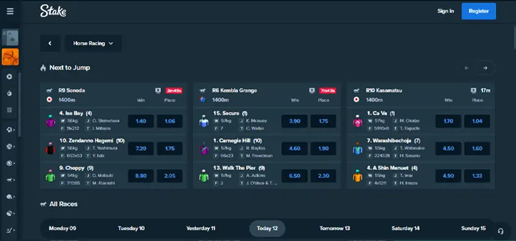Stake Casino - Crypto Horse Racing Betting Sites