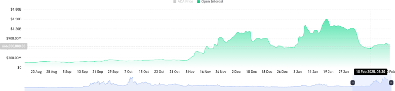 ADA Futures Open Interest analysis as per CoinGlass