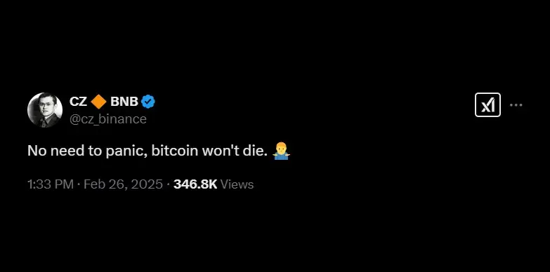 CZ Tweets on X CZ Tweets on X