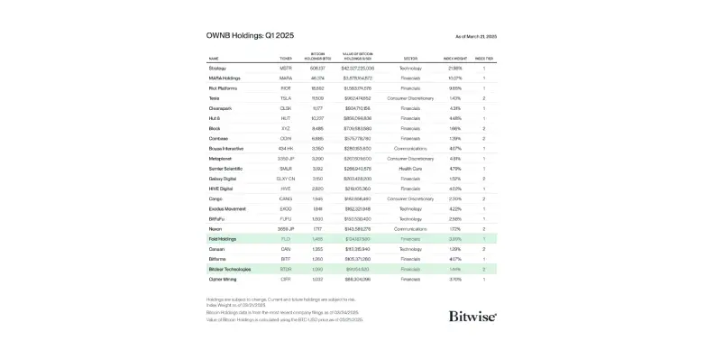 Bitwise Q1 $OWNB Data