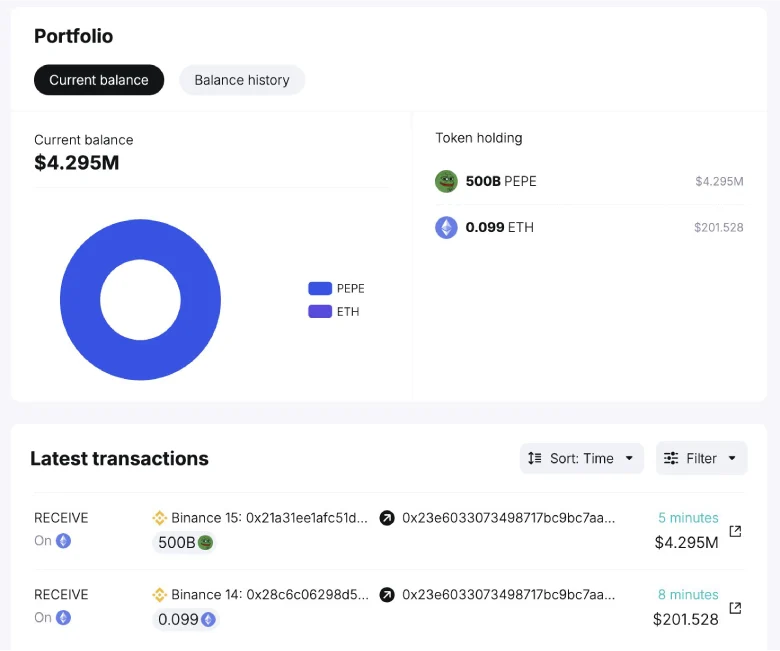 Pepe Coin Price surge with whale activity 