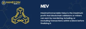 MEV Meaning in crypto - Maximal Extractable Value