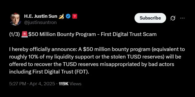 Announcement of Bounty Program