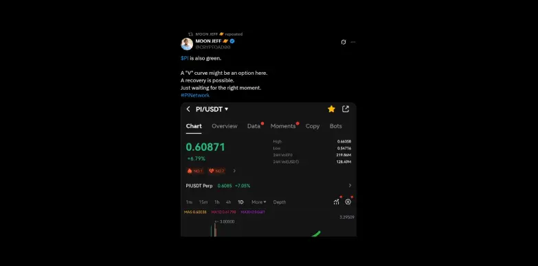 Moon Jeff optimistic about Pi Network Token recovery Moon Jeff optimistic about Pi Network Token recovery