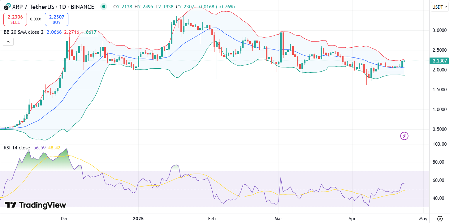 XRP price chart | Source- TradingView