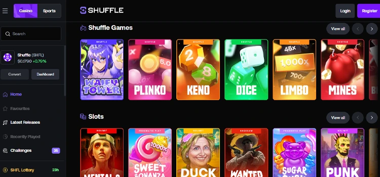 Solana Casino - Shuffle.com