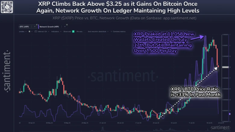 XRP Price Stable at $3.18 Amid Wallet Growth Surge