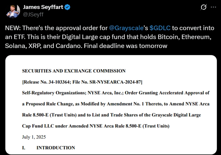 Multi-Asset Crypto Spot ETF