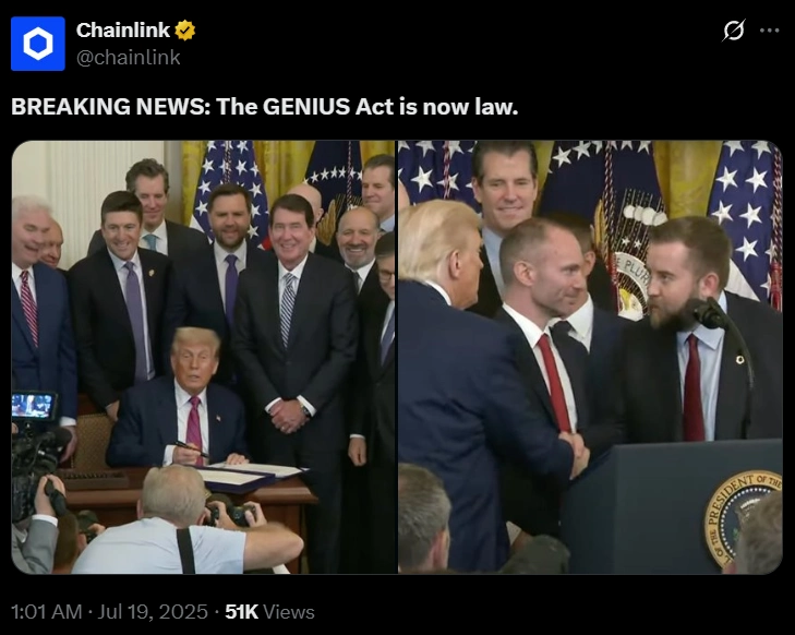 US President GENIUS Act