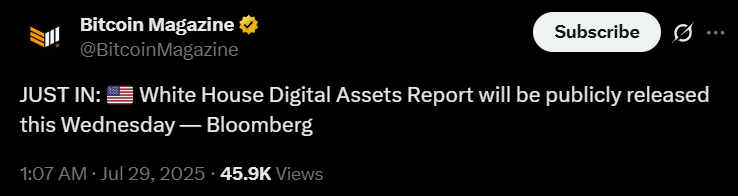 White House Digital Asset Report