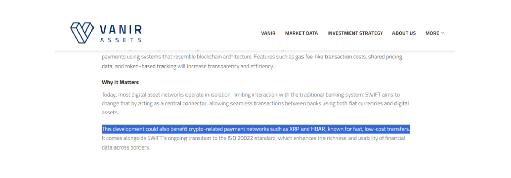 Will HBAR Benefit from SWIFT Blockchain Pilot Program?