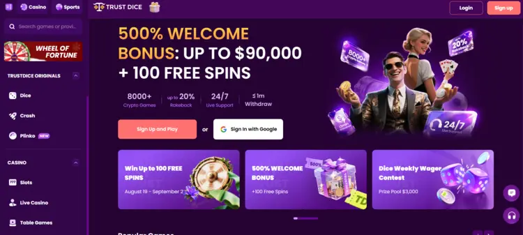 Trust Dice - Solana Casino