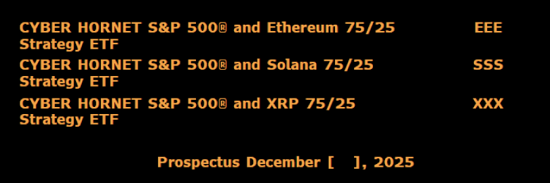 Cyber Hornet ETF Filling Cyber Hornet ETF Filling