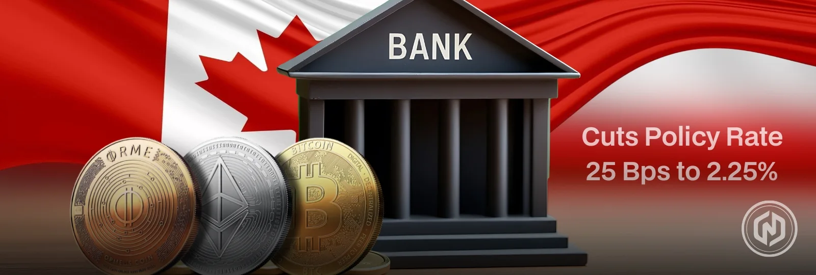 Bank of Canada Cuts Rate to 2.25% Amid Crypto Market Dip Bank of Canada Cuts Rate to 2.25% Amid Crypto Market Dip