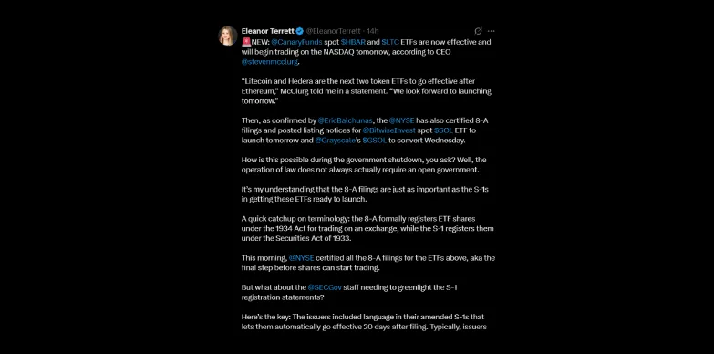 Eleanor Terrett sheds light on how SEC approved these ETFs