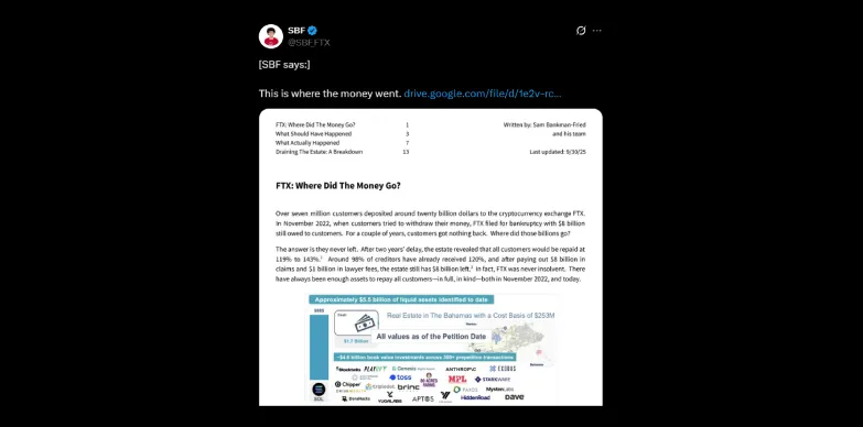 SBF released a report that indicate where the money went SBF released a report that indicate where the money went