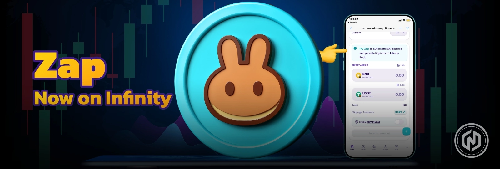 PancakeSwap Adds Zap, Instant Liquidity With Any Token