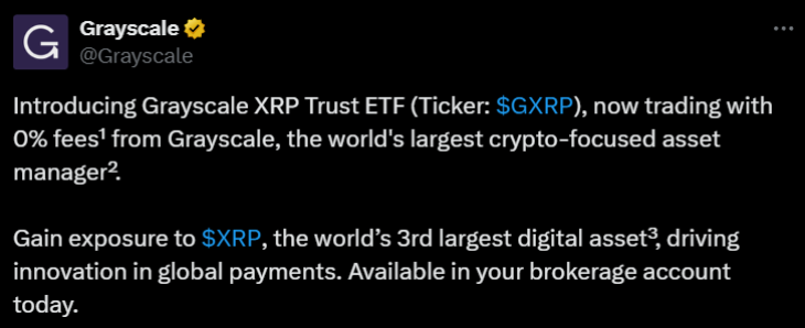 Grayscale XRP ETF