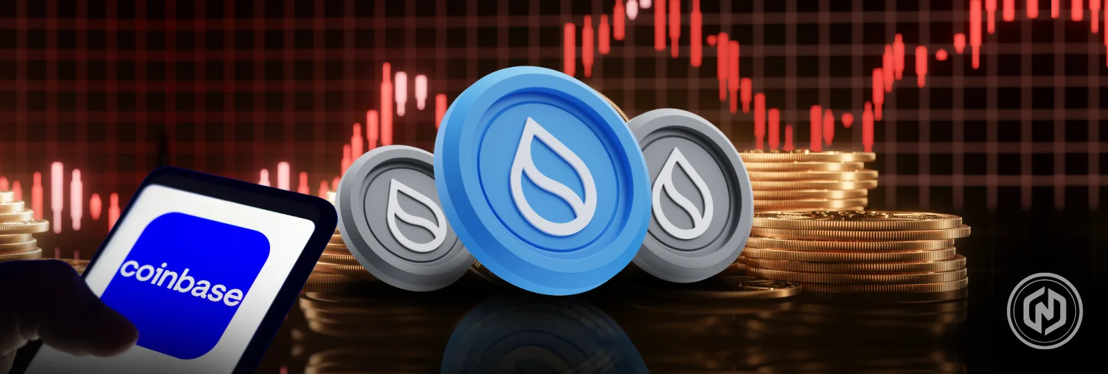 SUI up by almost 30% after Major Unlock and Coinbase listing